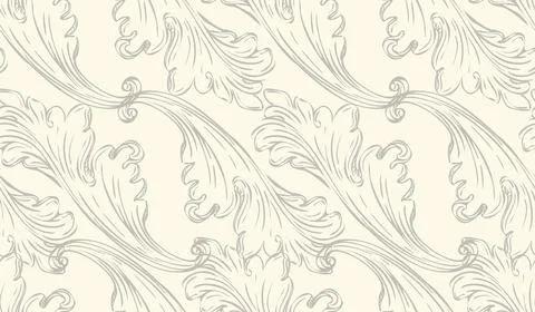 Seamless pattern with engraved ornate design elements vector イラスト素材