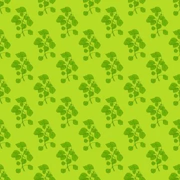 Seamless pattern engraved tree branches. Vintage background summer twigs in h 스톡 일러스트