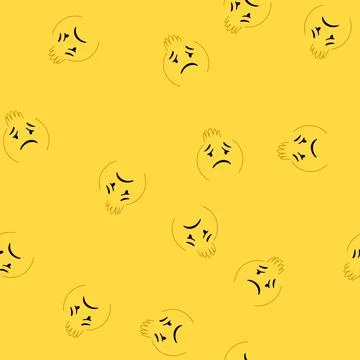 Seamless pattern entertainment comic face cartoon vector Illustrazione stock