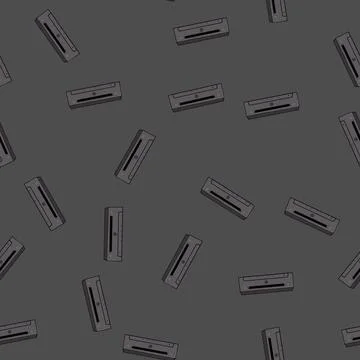 Seamless pattern entertainment dvd player cartoon vector Stock Illustration