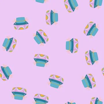 Seamless pattern envelope chinese lucky bag cartoon vector Stock Illustration