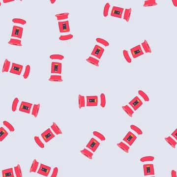 Seamless pattern environment battery recycling box cartoon vector Illustrazione stock