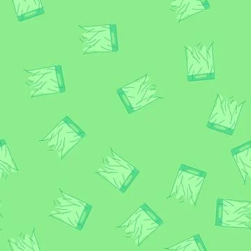 Seamless pattern environment plastic shopping bag cartoon vector Stock Illustration