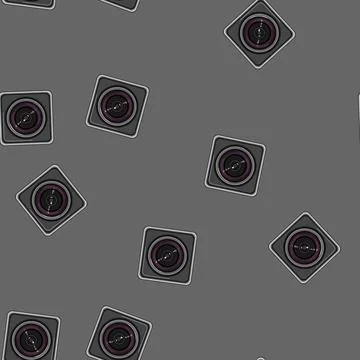 Seamless pattern equipment action camera cartoon vector Stock Illustration