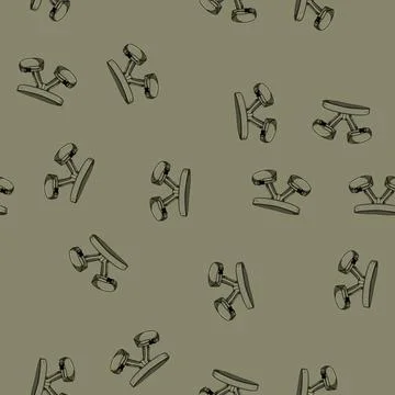 Seamless pattern equipment climbing harnesses cartoon vector 스톡 일러스트