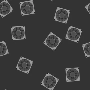 Seamless pattern equipment cooling fan pc cartoon vector Stock Illustration