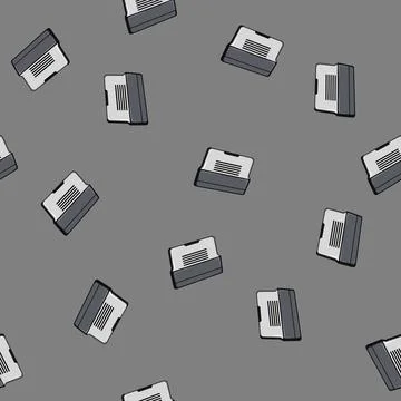 Seamless pattern equipment cooling pad cartoon vector Stock Illustration