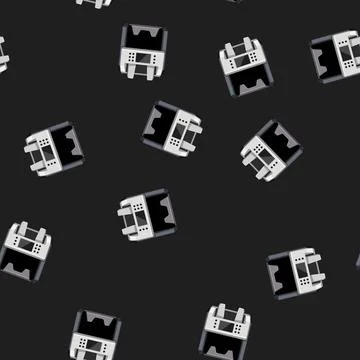 Seamless pattern equipment counter machine cartoon vector Illustrazione stock