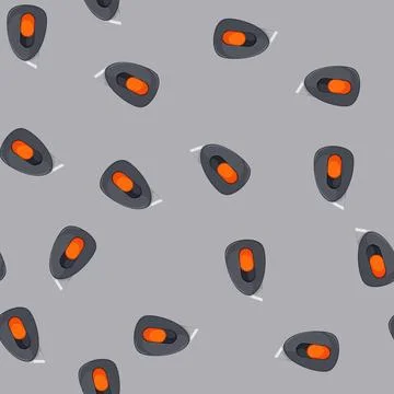 Seamless pattern equipment cutter knife cartoon vector Stock Illustration