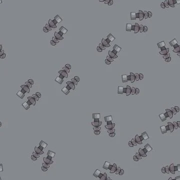Seamless pattern equipment earplugs noise cartoon vector Stock Illustration