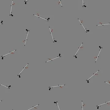 Seamless pattern equipment grabber tool cartoon vector Stock Illustration
