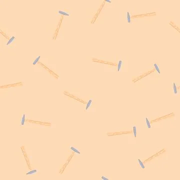 Seamless pattern equipment hammer cartoon vector イラスト素材