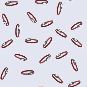 Seamless pattern equipment headlamp flashlight cartoon vector Illustrazione stock