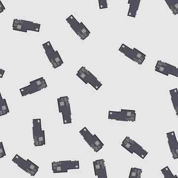 Seamless pattern equipment laptop battery cartoon vector Stock Illustration