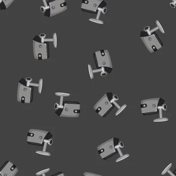 Seamless pattern equipment meat grinder cartoon vector Stock Illustration