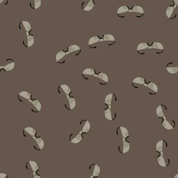 Seamless pattern equipment safety glasses cartoon vector 스톡 일러스트