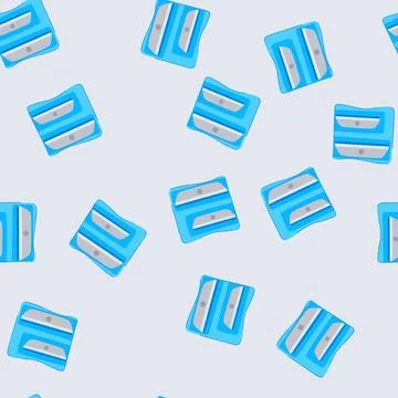 Seamless pattern equipment sharpener pencil cartoon vector Illustration