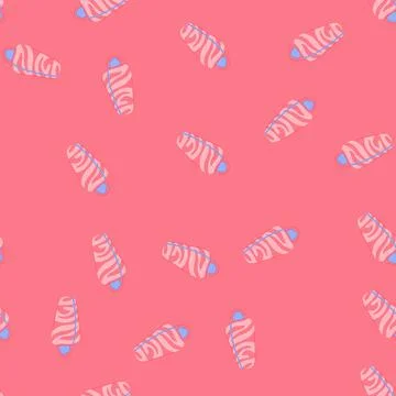 Seamless pattern equipment sleeping bag cartoon vector 스톡 일러스트