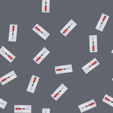 Seamless pattern equipment trowel cartoon vector Stock Illustration