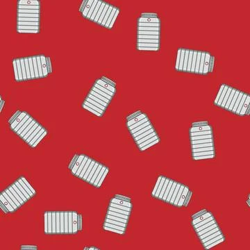 Seamless pattern equipment vegetable dryer cartoon vector Stock Illustration