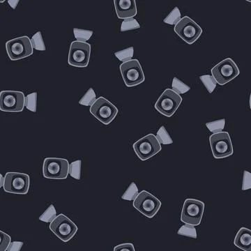 Seamless pattern equipment web camera cartoon vector 库存插图