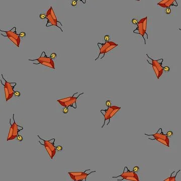 Seamless pattern equipment wheelbarrow cartoon vector Stock Illustration