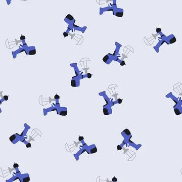 Seamless pattern er paint sprayer cartoon vector イラスト素材