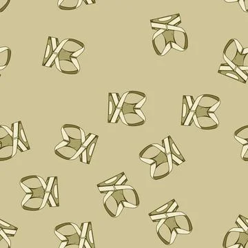 Seamless pattern ergonomic back posture corrector cartoon vector Stock Illustration