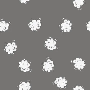 Seamless pattern erosion dust burst cartoon vector Illustrazione stock