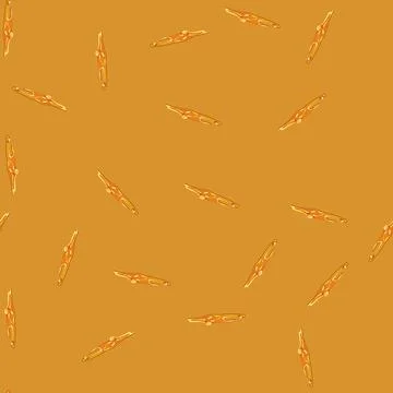 Seamless pattern eruption lava puddle cartoon vector イラスト素材