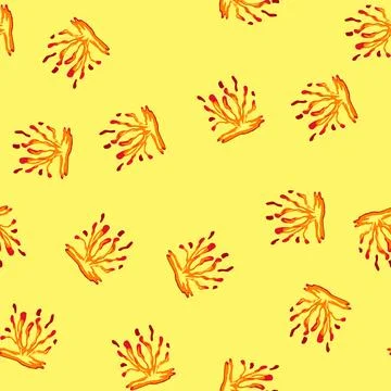 Seamless pattern eruption liquid lava cartoon vector Stockillustratie