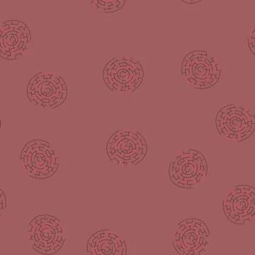 Seamless pattern escape labyrinth game maze cartoon vector Stock Illustration