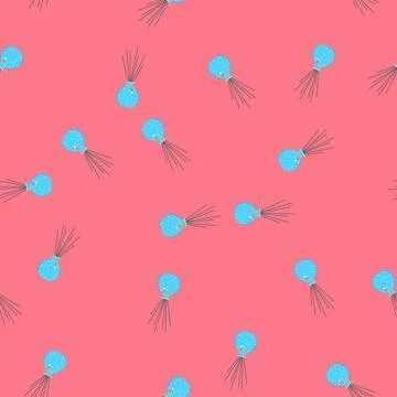 Seamless pattern essential aroma sticks cartoon vector 库存插图