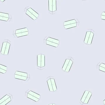 Seamless pattern et shower cabin cartoon vector Stockillustratie