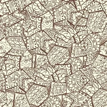 Seamless pattern with ethnic african elements, giraffe texture 库存插图