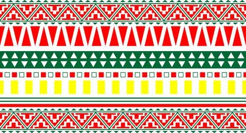 Seamless pattern with ethnic aztec motifs. Seamless ethnic pattern. Aztec style. 스톡 일러스트