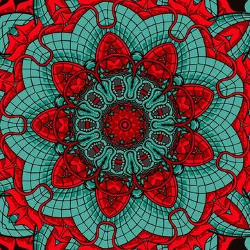 Seamless pattern ethnic boho art mandala asian vector Illustrazione stock