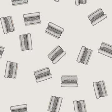 Seamless pattern ethnic boho rug cartoon vector イラスト素材