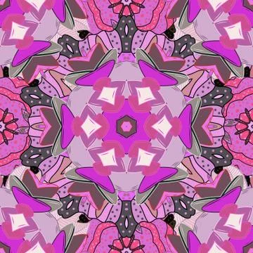 Seamless pattern ethnic design. Textile print for bed linen, jacket, package des Stock Illustration