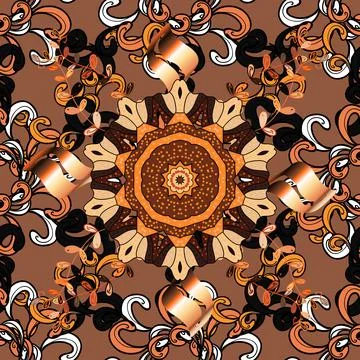 Seamless pattern ethnic design. Textile print for bed linen, jacket, package des Stock Illustration