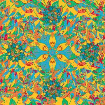 Seamless pattern ethnic design. Textile print for bed linen, jacket, package des Stock Illustration