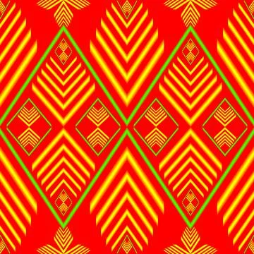 Seamless pattern Ethnic pattern designed for clothing, rugs, wallpaper Stock Illustration