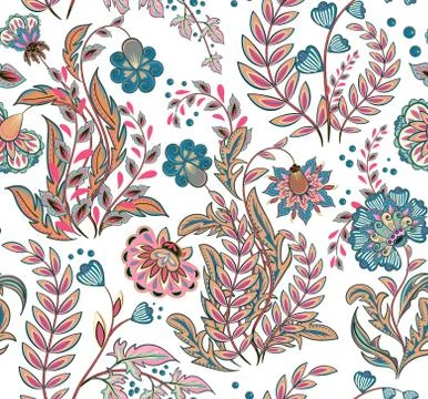 Seamless pattern in ethnic traditional style. The pattern of mandalas and Stock Illustration