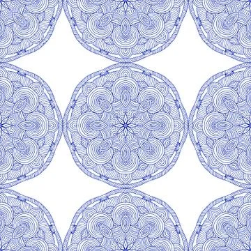 Seamless pattern in ethnic vintage boho style Stock Illustration