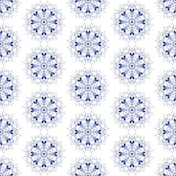Seamless pattern in ethnic vintage boho style Stock Illustration
