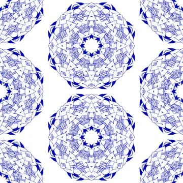 Seamless pattern in ethnic vintage boho style Illustrazione stock