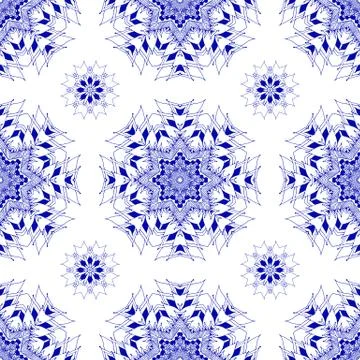 Seamless pattern in ethnic vintage boho style Illustrazione stock