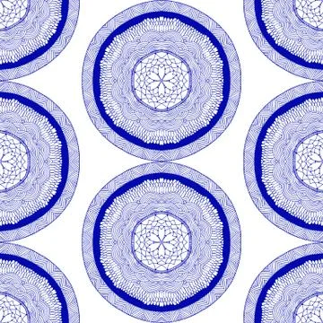 Seamless pattern in ethnic vintage boho style Stock Illustration