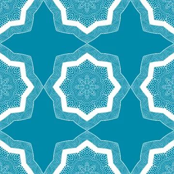 Seamless pattern in ethnic vintage boho style Illustrazione stock