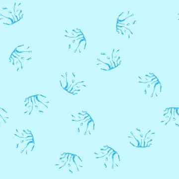 Seamless pattern evaporation water drops cartoon vector 스톡 일러스트